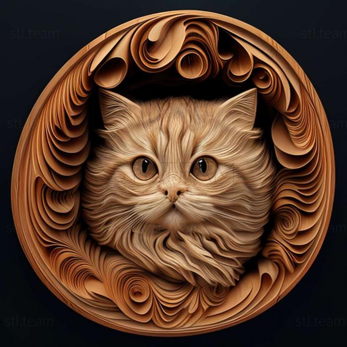 3D model American Curl cat (STL)